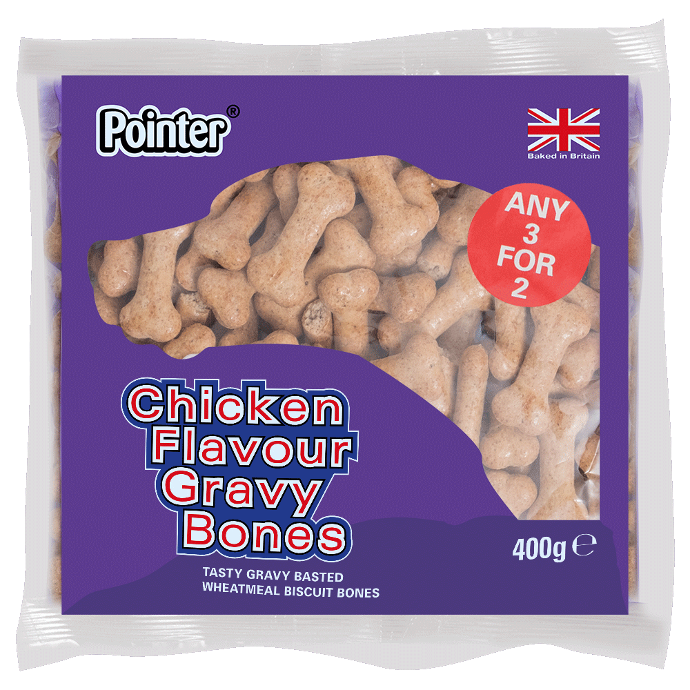 Pointer Chicken Flavoured Gravy Bones (6 x 400g) Premier Pet Shop